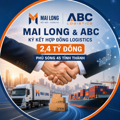 Mai Long và ABC ký kết hợp đồng logistics 2.4 tỷ đồng, phủ sóng 45 tỉnh thành