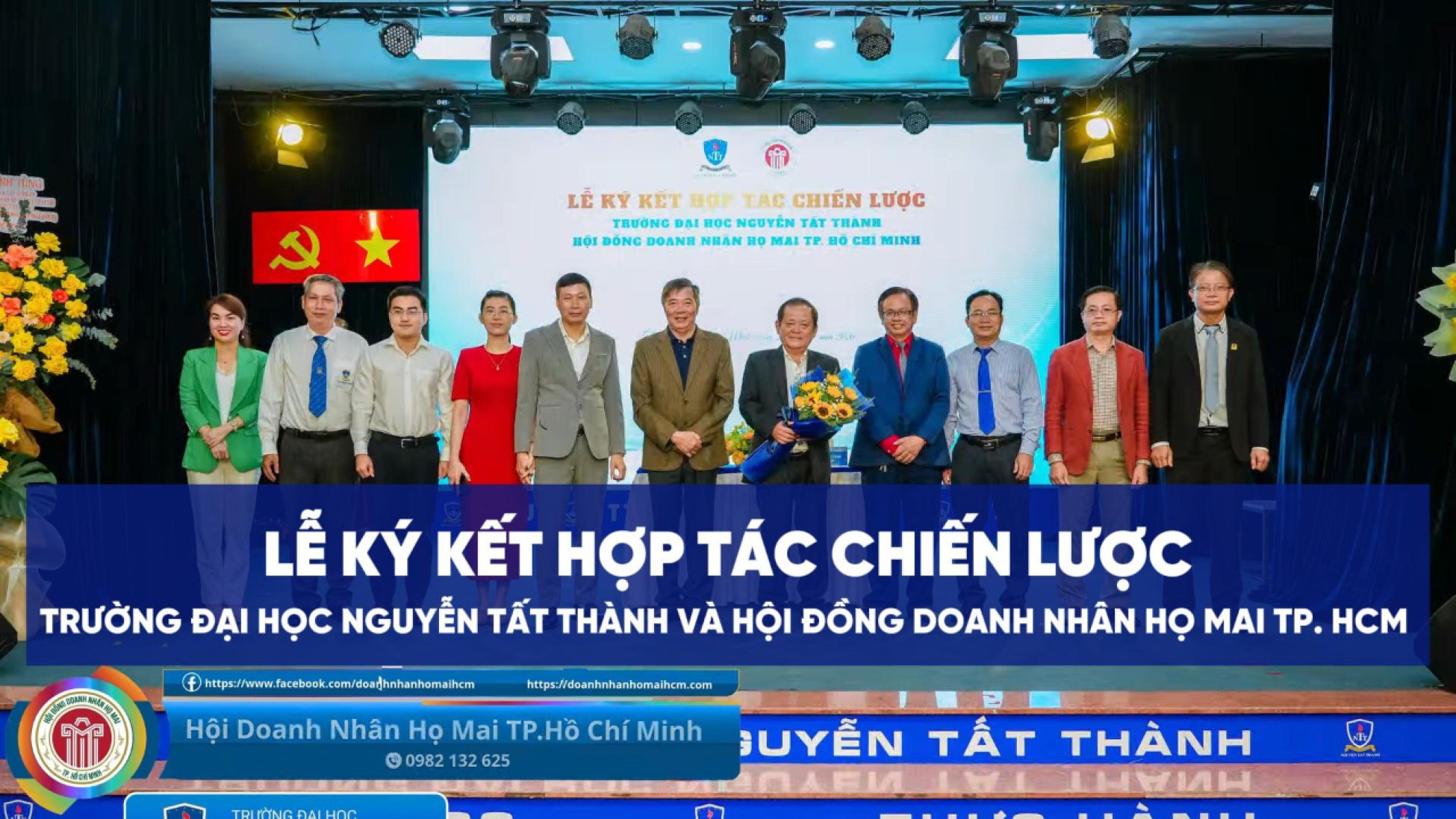 Lễ ký kết hợp tác chiến lược giữa Hội đồng Doanh nhân Họ Mai TP.HCM và Trường Đại học Nguyễn Tất Thành